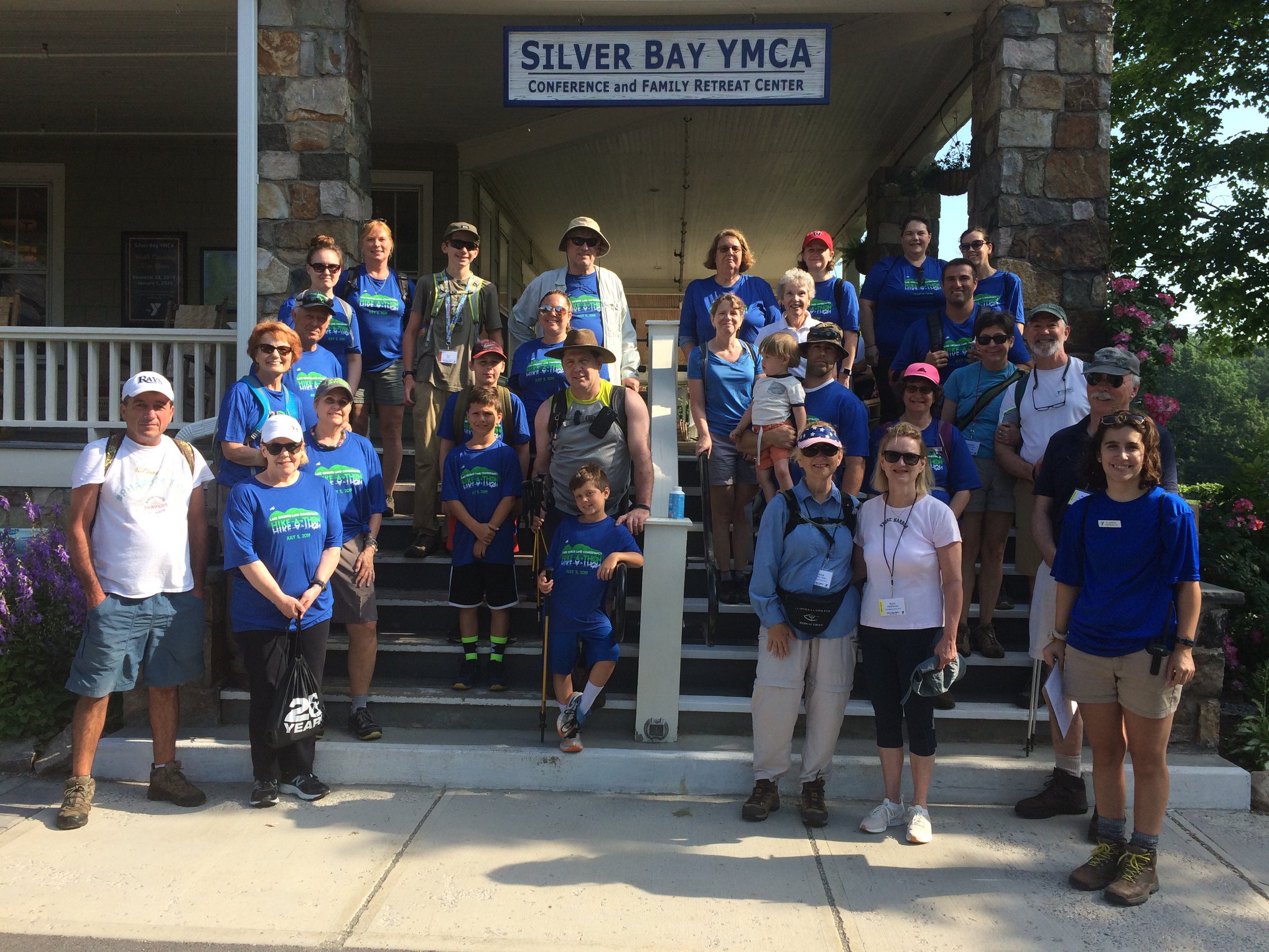 Group of hikers at Silver Bay YMCA